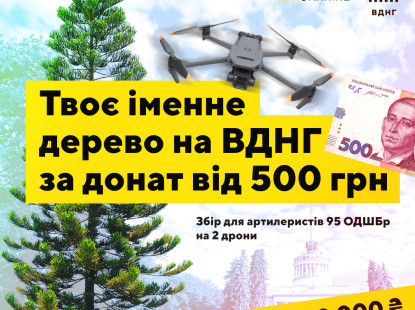 Іменне дерево на ВДНГ за донат: Експоцентр та Made in Ukraine оголосили про спільний збір на ЗСУ