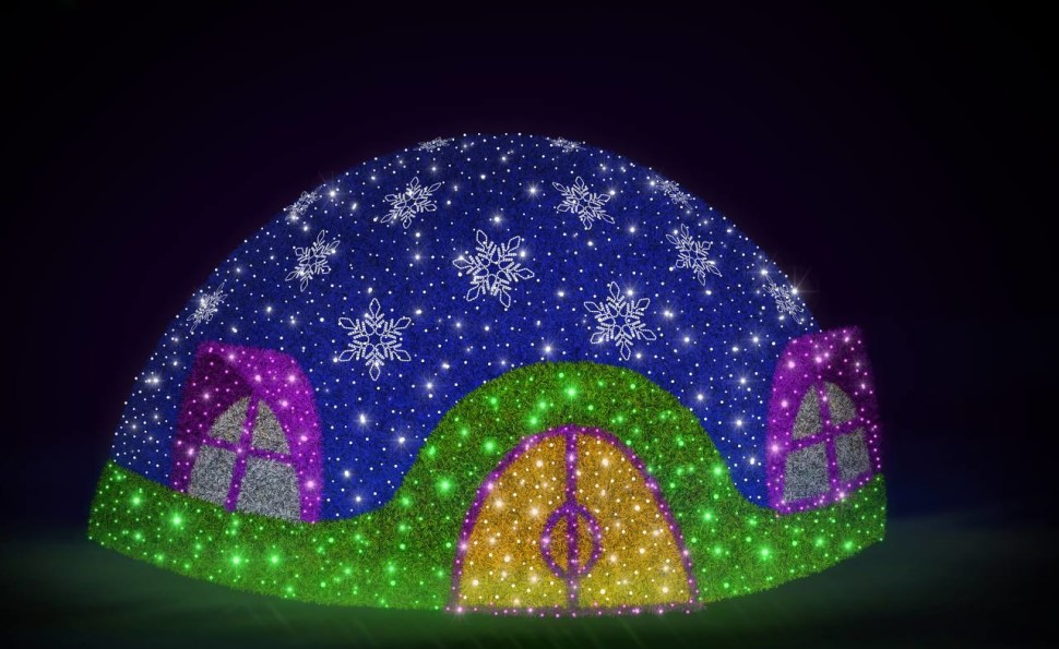 Магія серед темряви: ILLUMINARIUM повертається на ВДНГ з казковими світловими інсталяціями